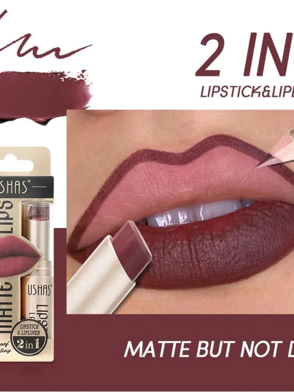 Matte Lipstick & Lip Liner Set - Dusty Rose $10. Buy One Get One Free
